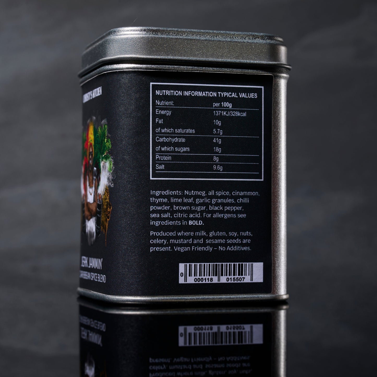 Jerk Jamin' Caribbean Spice Blend Side 2 Packaging