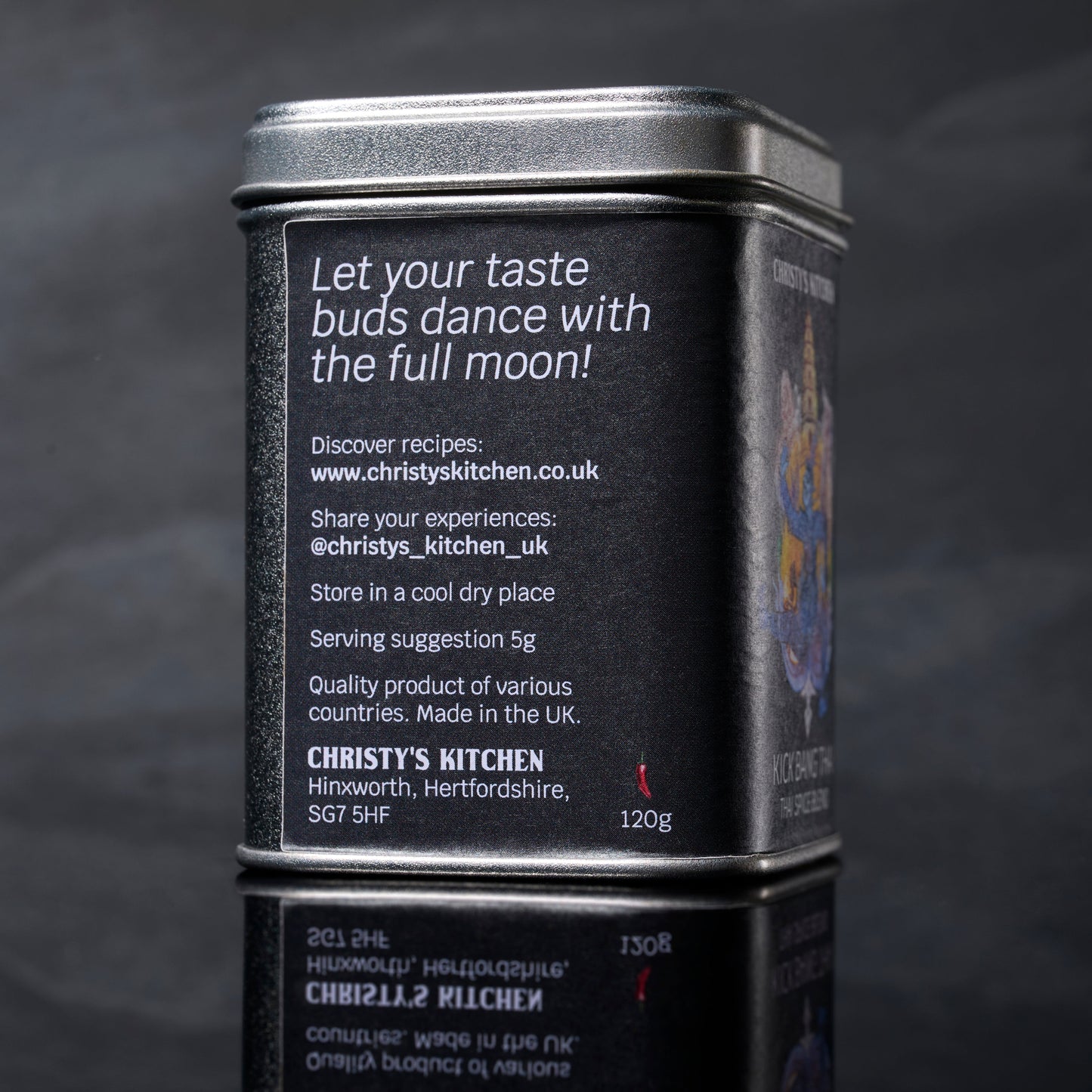 Kick Bang Thai Spice Blend Side 1 Packaging