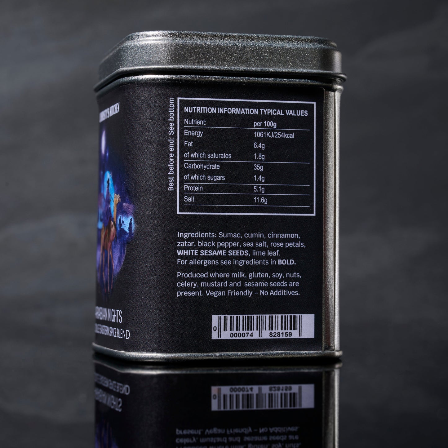 Middle Eastern Spice Blend Side 2 Packaging