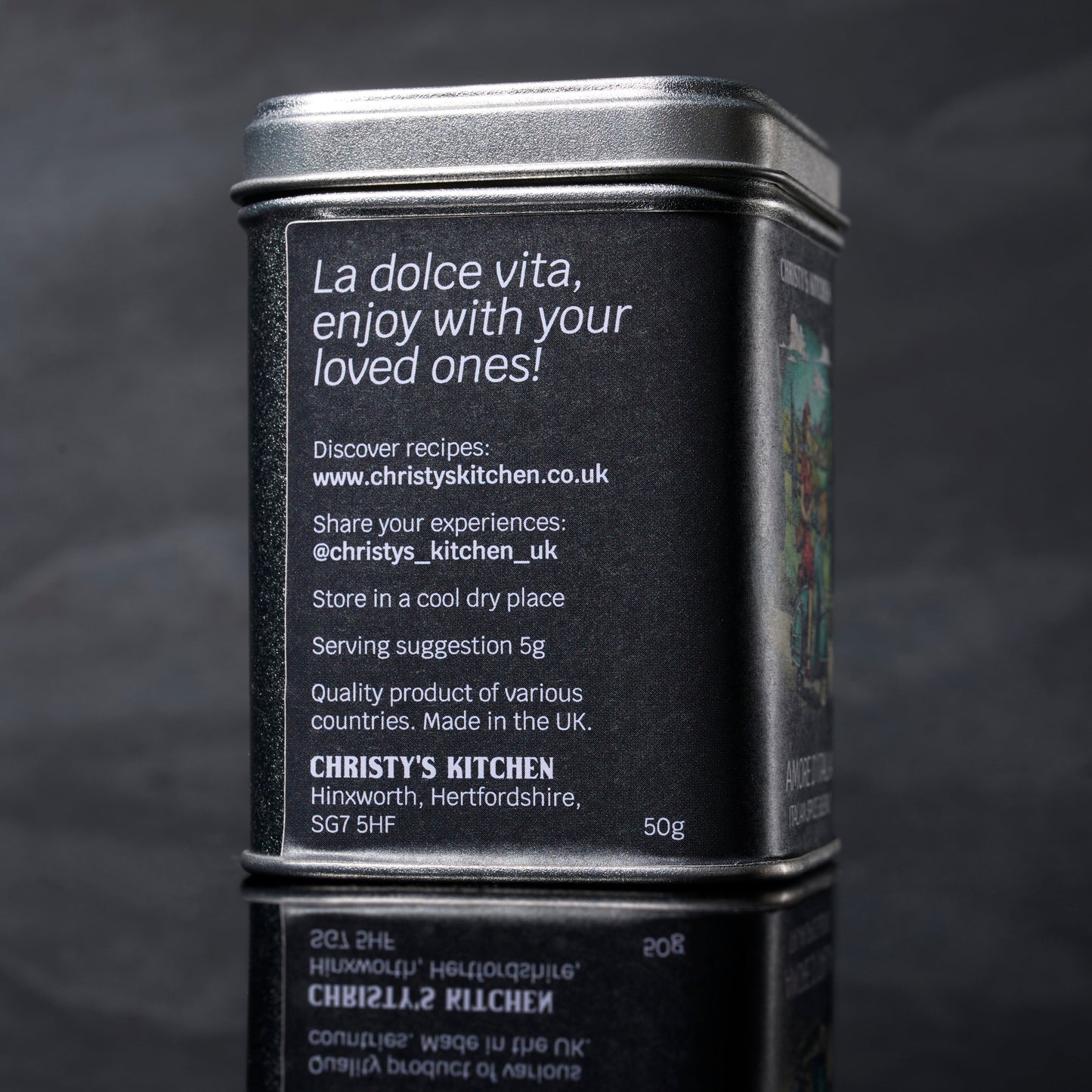 Amore D'Italia Spice Blend Side 1 Packaging
