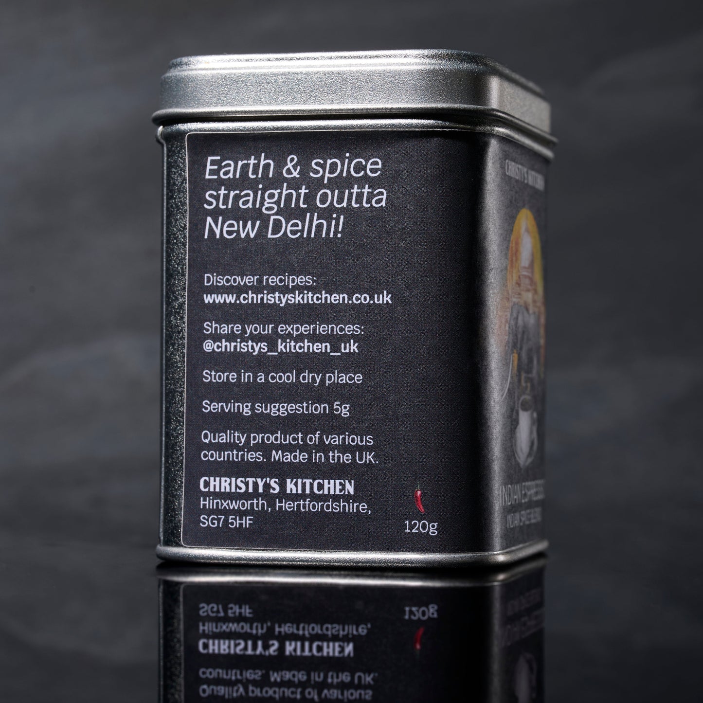 Indian Espresso Spice Blend Side 1 Packaging