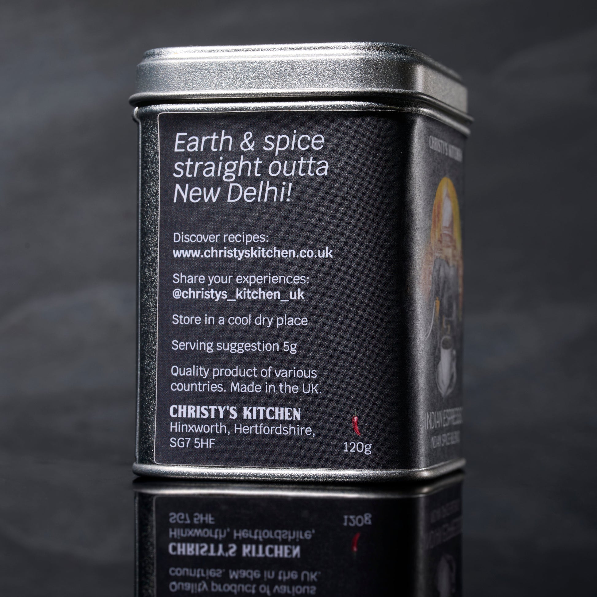 Indian Espresso Spice Blend Side 1 Packaging