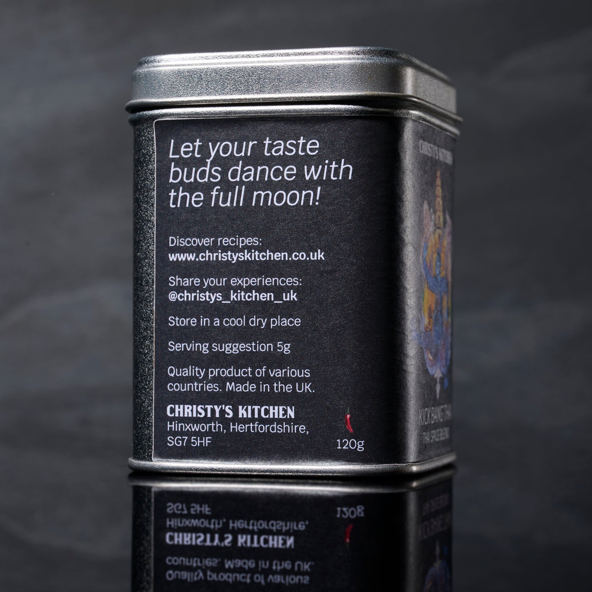 Kick Bang Thai Spice Blend Side 1 Packaging